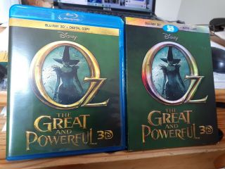 Oz The Great And Powerful - 3d Blu - Ray - With Slip - Cover Rare