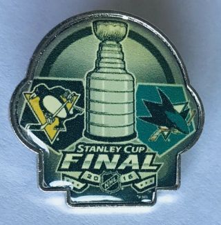 Nhl Stanley Cup Final 2016 Ice Hockey Authentic Pin Badge Rare Vintage (l48)