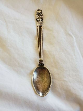 Georg Jensen Denmark Sterling Silver Tea Spoon 15g,  4 3/8 " Acorn Pattern