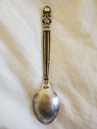 Georg Jensen Denmark Sterling Silver Tea Spoon 15G,  4 3/8 