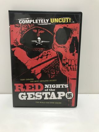 Red Nights Of The Gestapo Dvd Uncut Rare Oop Region 1 Ntsc