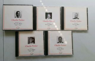 Rare Charlie Parker Cds Bundle Volume 1 2 3 4 5 & 6 Young Bird 1940 - 1947