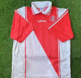 As Monaco 1996/98 Authentic Home Football Shirt Very Rare