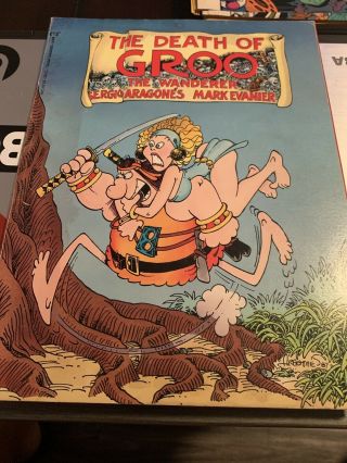 The Death Of Groo The Wanderer Marvel Epic Graphic Novel Tpb Comic Book Rare