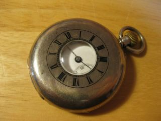 Rare Woodruff Dover Antique Solid Silver Half Hunter Pocket Watch,  Well