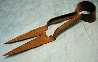 Sheep Shears Garden Cutters Scissors Steel Metal Vintage Antique Farm Hand Tool 3