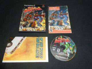 Playstation 2 Game - Ps2 - War Of The Monsters - Complete - Rare
