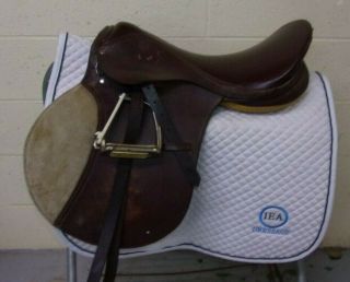 Quality - English/jumping Show Saddle - 19 " - Leathers/irons - Rare Size - Great