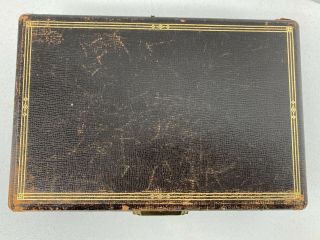Antique Or Vintage Rumpp Leather Jewelry Box 2