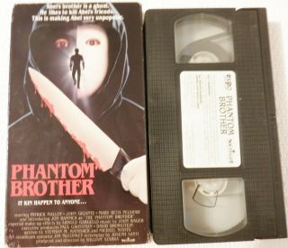 Rare " Phantom Brother " Vhs; 1989 Slasher/horror Cult; Southgate Entertainment