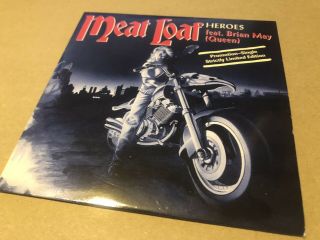 Meat Loaf Heroes Very Rare German Promo Cd Ft Brian May Queen