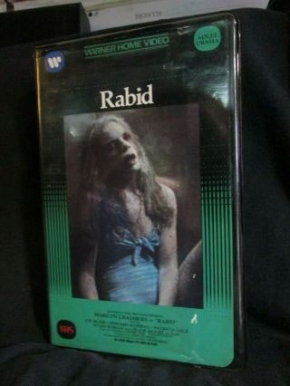 Rabid 1977 Vhs Cronenberg Very Rare Horror Warner Release