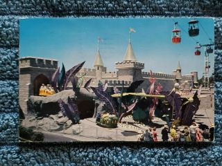 Disneyland Very Rare Alice In Wonderland Vintage Post Card