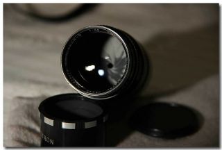 Nikkor - q 13.  5cm 3.  5 lens LTM leica mount,  Black.  Rare 2