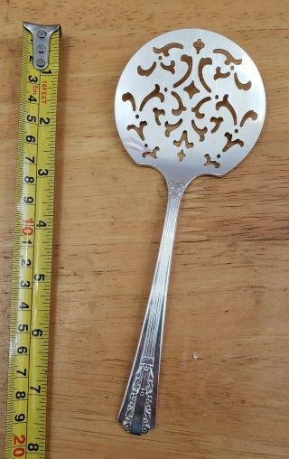 Wm A Rogers Vintage 1938 Lido Pattern Silverplated Tomato Server