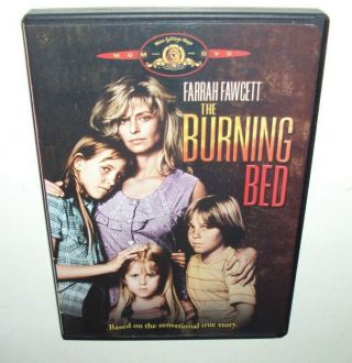 The Burning Bed (dvd 2004) Very Rare 1984 Oop Farrah Fawcett Tv Drama Mgm
