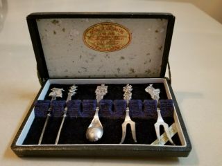 Sakai Silversmiths Limited: Vintage Set Of 5 Sterling Silver Forks,  Spoon
