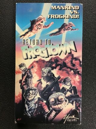 Return To Frogtown Vhs Video Very Rare Green Tape 1992 York Video