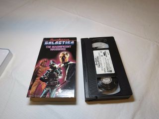 Battlestar Galactica The Magnificent Warriors Vhs Tape Rare Mca Lorne Greene