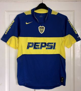 Boca Juniors Football Shirt Medium Nike 2005 Home Vintage Top Rare Argentina