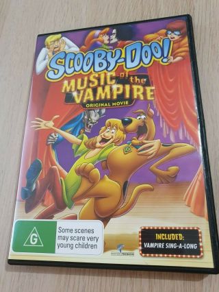 Rare Scooby - Doo Movie Music Of The Vampire Dvd Region 4 Pal