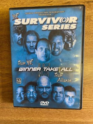 Wwf - Survivor Series 2001: Winner Take All (dvd,  2002) Rare Oop The Rock
