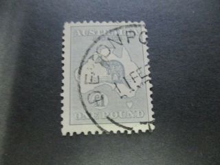 Kangaroo Stamps: £1 C Of A Watermark - Rare (i304)