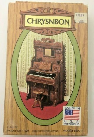 Vintage Chrysnbon Dollhouse Parlor Pump Organ Kit F - 220 Open Package Heritage