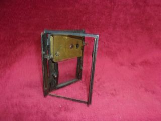 Vintage 1900 ' s U S - - - Brass Post Office Box,  Mail Door With Frame 3