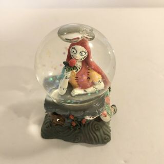 Disney Store The Nightmare Before Christmas Sally Mini Snow Globe Figurine Rare