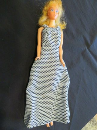 Vintage Barbie Doll 1966 Taiwan Mattel Blonde Hair Blue Eves Bend Knees