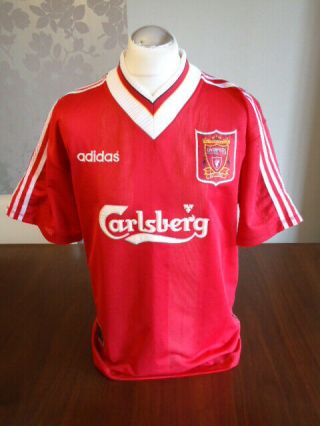 Liverpool 1995 Adidas Home Shirt Xl Adults Near Rare Vintage