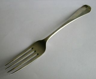 A Very Rare Scottish " Provincial " Silver Table Fork,  (thistle B Group),  C.  1807