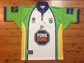 Canberra Raiders 2005 Vintage Rare Away Isc Nrl Rugby League Shirt Jersey Medium