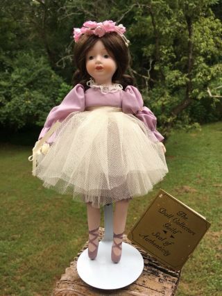 Seymore Mann “ballerina” Porcelain Doll Vintage 1985 Collectible 10” Tall