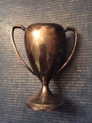Rare Mini Small Essex Silverplate Trophy - Not Engraved Great Patina Hallmarked