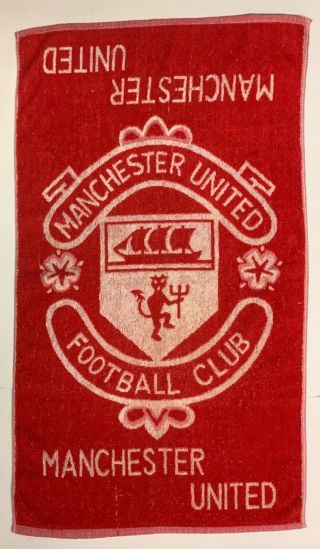 Manchester United Rare Coffer Sports Towel With Football Club Crest
