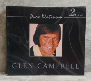 Glen Campbell Pure Platinum Greatest Hits 2 Cd Set 2002 Rare Canada Box