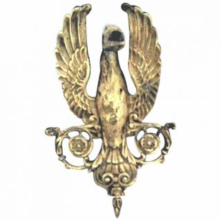 Vintage Solid Brass Coat Hook Wall Mount Hooks Heron Shape