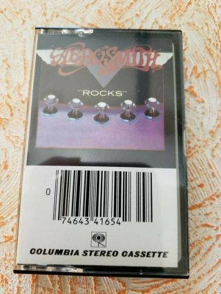 Aerosmith Cassette 1976 Rocks Back In The Saddle Rats In The Cellar Rare Nm ^