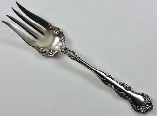 1904 Holmes & Edwards Silverplate Poppy Orient Venice Cold Meat Serving Fork