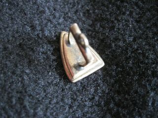 Vintage Rare 9ct Gold Charm In Shape Of A Miniature Iron - Early 20th C.