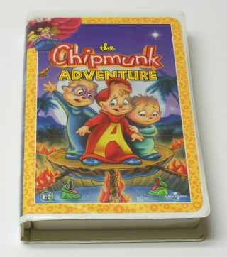 The Chipmunk Adventure 1987 Vhs White Clamshell Rare Oop