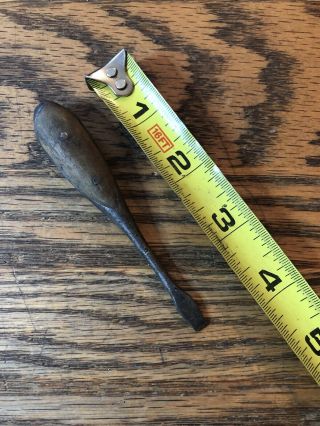 Antique Miniature Small 4” Wood Handle Screwdriver Made In Germany
