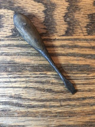 Antique Miniature Small 4” Wood Handle Screwdriver Made in Germany 2