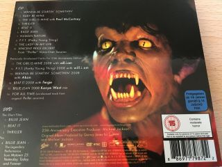 Michael Jackson : Thriller 25th Anniversary Edition CD & DVD 2008,  Slipcase RARE 2