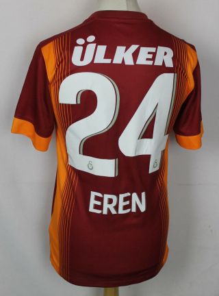 Eren 24 Galatasaray Home Football Shirt 14 - 15 Rare Mens Small Nike