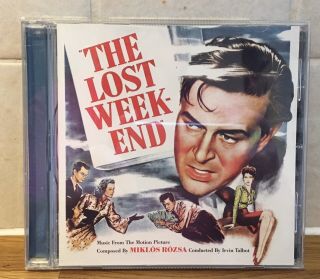 Rare The Lost Weekend Intrada Cd Ost Soundtrack Miklos Rozsa