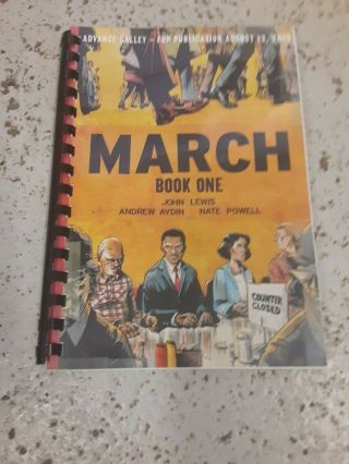 Very Rare Rep.  John Lewis March Book One Advance Galley Edition Andrew Aydin