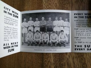 World Cup 1966 Full Fixture List & Manchester City Team Photo Sun Sport Man Rare